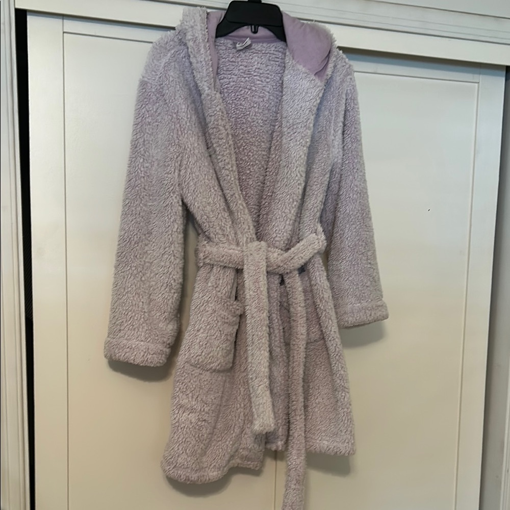 Art Class Cozy Lavender Hooded Robe